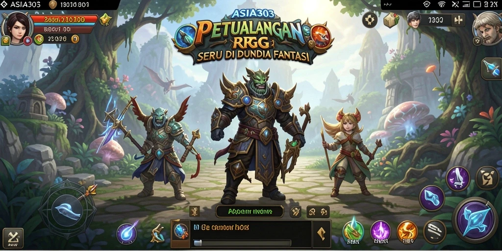 Screenshot menunjukkan gameplay ASIA303 dengan aksi pertempuran yang seru.