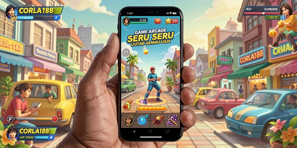 Tangkapan layar gameplay CORLA188 yang menampilkan aksi seru di dalam game Arcade.