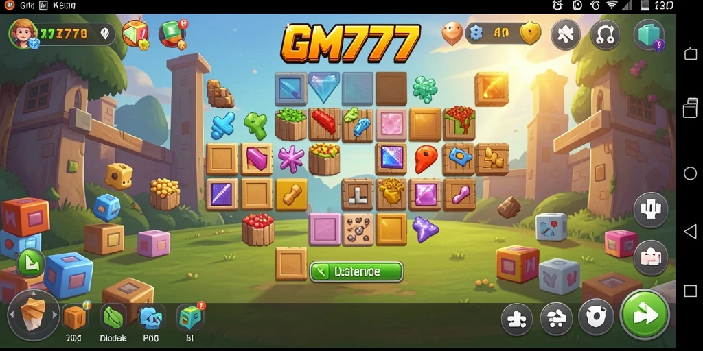 Tampilan gameplay GM777 saat menyelesaikan teka-teki seru.