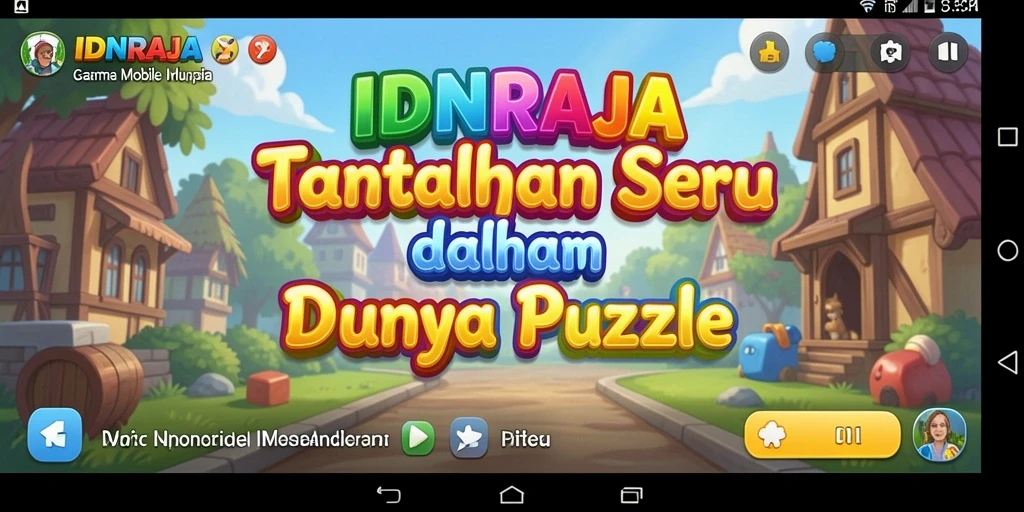 Tampilan gameplay yang seru dan menantang dari IDNRAJA.