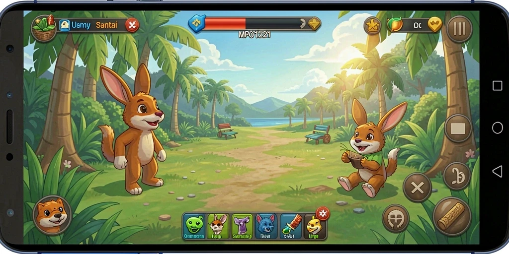 Tampilan screenshot MPO1221 menampilkan gameplay yang penuh warna dan menarik.