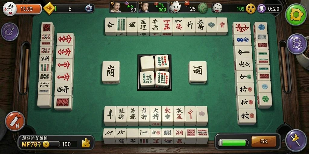 Tampilan gameplay Mahjong yang menarik dan penuh strategi.