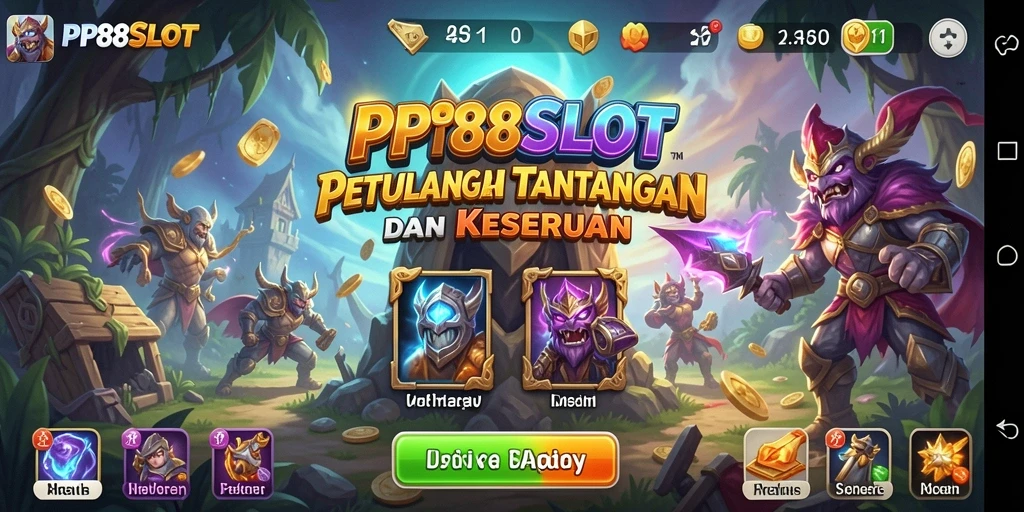 Tampilan gameplay PP88SLOT yang penuh aksi dan petualangan.