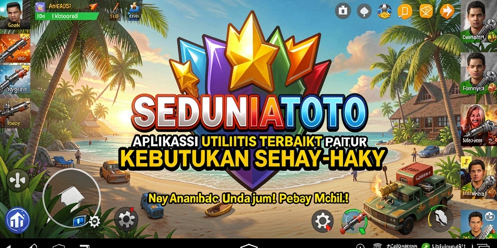 Screenshot utama SEDUNIATOTO menampilkan antarmuka aplikasi yang intuitif dan mudah digunakan.
